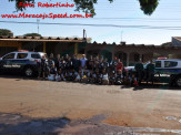 Maracaju: PM em parceria com o Rotaract Club realizaram coleta de agasalhos no Conjunto BNH