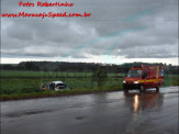 Maracaju: Corpo de Bombeiros atendem ocorrência de saída de pista no minianel rodoviário