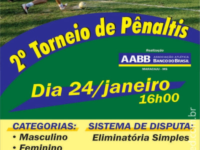 2º torneio de pênaltis movimenta a AABB de Maracaju