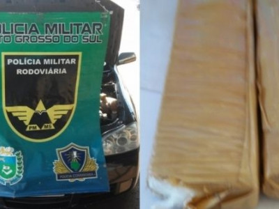 PRE apreende cocaína e prende mulher de 23 anos na MS-276