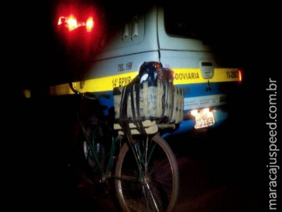 PRE encontra bicicleta abandonada com 48 kg de maconha