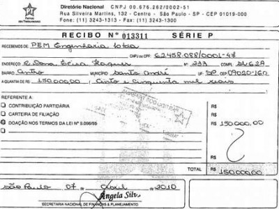  PT recebeu propina de R$ 4 milhões, revelam documentos