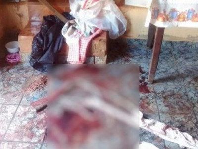 Assaltantes torturam mulher e a obrigam a beber o sangue do marido