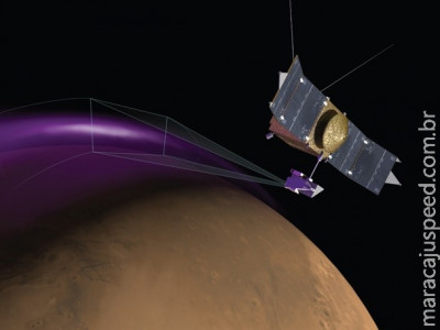 Nasa detecta aurora e nuvem de poeira misteriosa em Marte