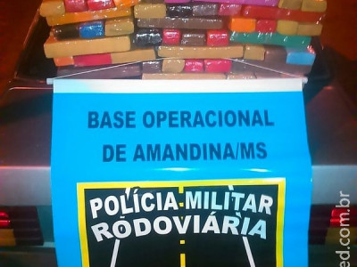 PRE apreende mais de cem tabletes de maconha