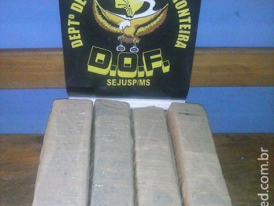 DOF apreende menor com dez quilos de maconha em Amambaí