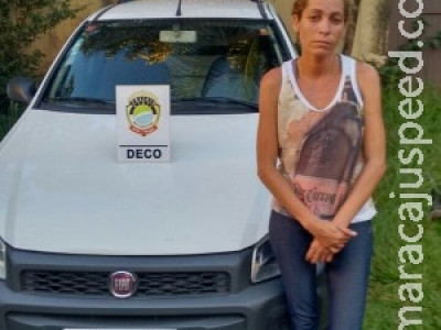 Mulher é presa com carro usado em transporte de drogas