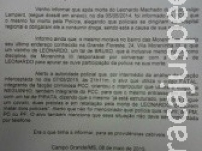 Ofício revela que PCC planeja matar policiais para vingar morte de preso