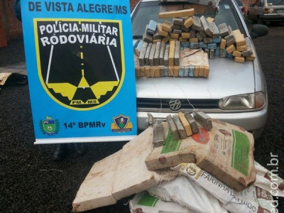 Maracaju: PRE BOP Vista Alegre apreende 309 quilos de Maconha em veículo