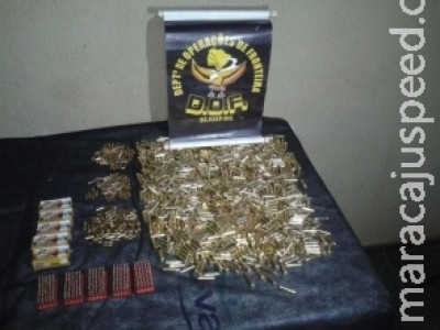 Agente penitenciário é preso com mais de mil munições na MS-164