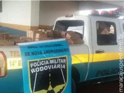 Caminhonete é apreendida com 300 caixas de xampus e condicionadores