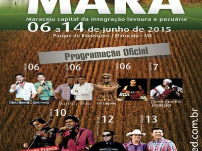 Hoje Domingueira na 47ª Expomara em Maracaju