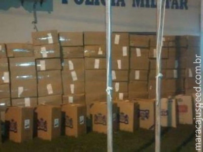 Polícia apreende três veículos com carga de cigarros contrabandeados em MS