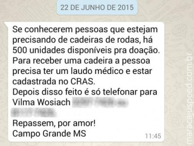 Cabeleireira tem telefone divulgado em trote de doações de cadeira de rodas