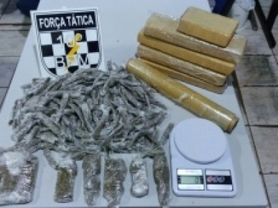 Polícia desconfia de atitude suspeita e apreende dois adolescentes por tráfico