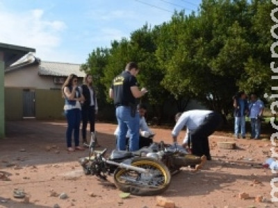 Durante test drive, homem bate moto em muro e morre