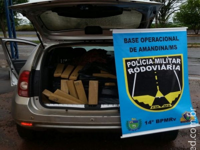 PRE prende foragido da justiça com mais de 200 kg de maconha