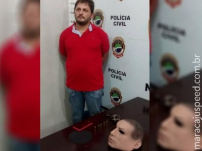 Assaltante é preso com máscara de silicone que teria usado em roubos