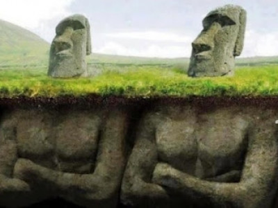 Descobertos "corpos" de estátuas de pedra na Ilha de Páscoa