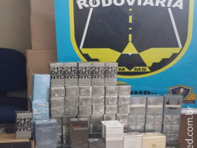 Maracaju: PRE apreende mercadorias de contrabando na MS 164