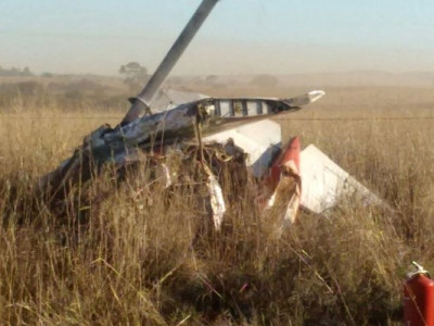 Passageiro morre em queda de avião em fazenda de Rio Verde