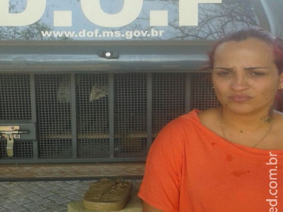 DOF prende mulher “mula do tráfico” com Crack em Corumbá