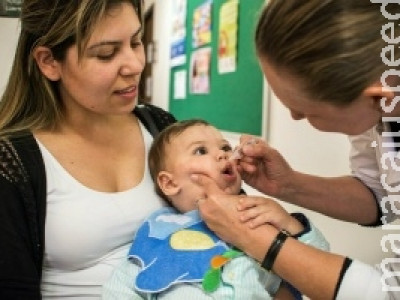 Campanha contra a pólio vacina 6,4 milhões de crianças