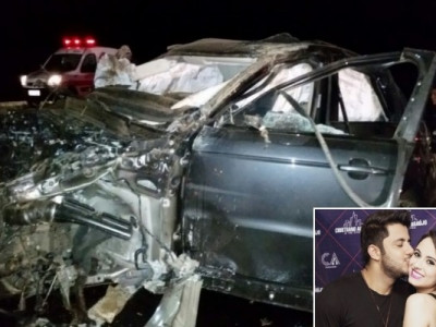Carro de Cristiano Araújo estava a 179 km/h ao capotar, diz relatório