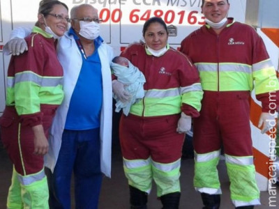 Bebê nasce em ambulância entre Jaraguari e Campo Grande