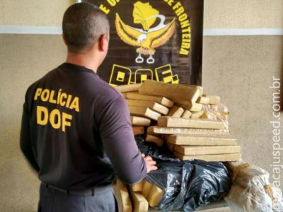 Vídeo: 122 tabletes de maconha eram transportados em motocicletas na MS-162