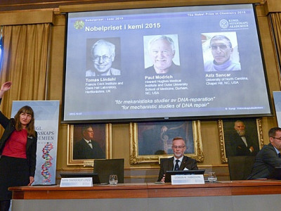 Trio que descobriu mecanismos de reparo do DNA leva Nobel de Química