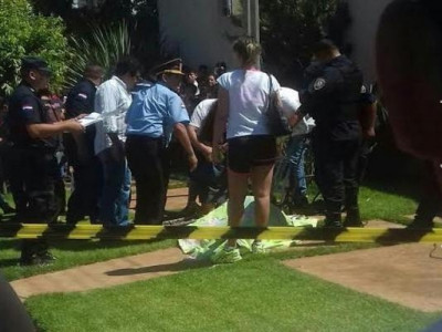 Na fronteira, comerciante é executado a tiros quando limpava a calçada 