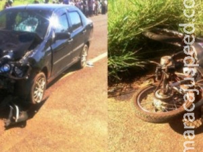 Motociclista morre atropelado na MS 487