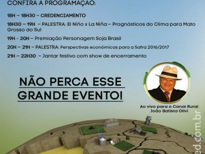 Maracaju recebe Fórum de Encerramento Soja Brasil – Safra 2015/2016