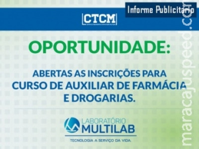 Multilab abre 100 vagas para o 1º curso de Auxiliar de Farmácia