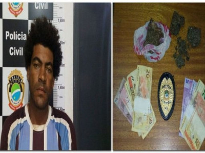 Maracaju: Polícia Civil prende homem em flagrante por tráfico de drogas