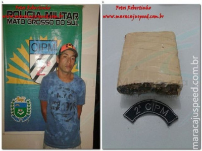 Maracaju: Polícia Militar prende traficante em flagrante com meio tablete de maconha