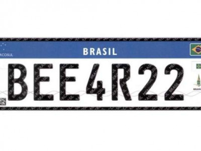 Veículos deverão ter placa no padrão Mercosul até 2020