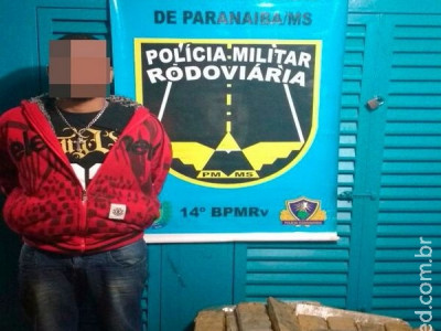 PRE  BOP Paranaíba apreende 47 kg de maconha na MS-270