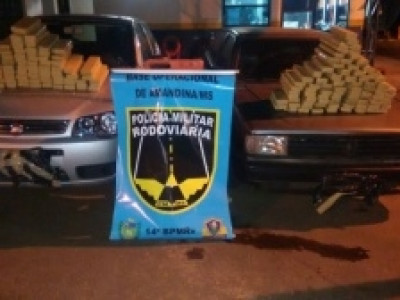 Três homens são presos com 130kg de maconha na MS-276