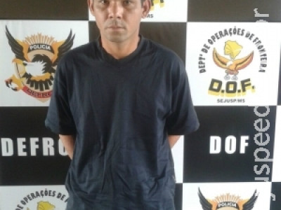 Defron captura fugitivo do presídio de Dourados