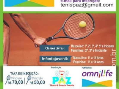 Campo Grande: Torneio de tênis com inscrições abertas até segunda-feira