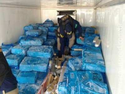 PRF intercepta 2,5 toneladas de droga que seguiam para o Rio