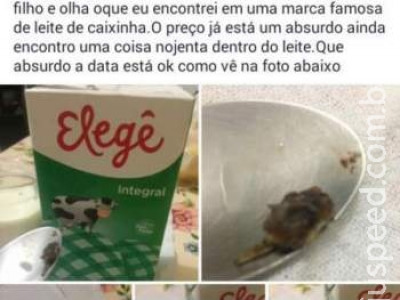 Mãe encontra "coisa nojenta" em leite comprado para filho de 3 anos
