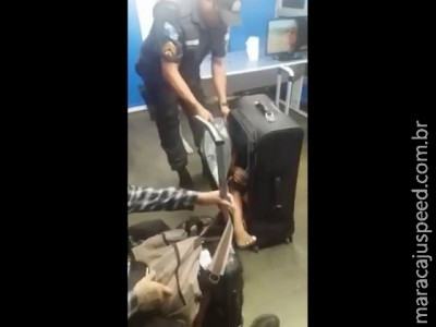 PM encontra criança dentro de mala na Rodoviária Novo Rio