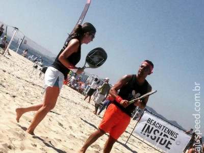 Dupla sul-mato-grossense disputa torneio de Beach Tennis em Porto Alegre