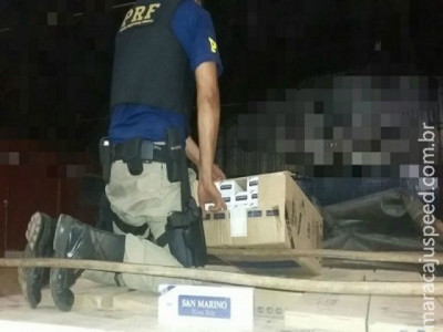Polícia intercepta 45 mil pacotes de cigarro