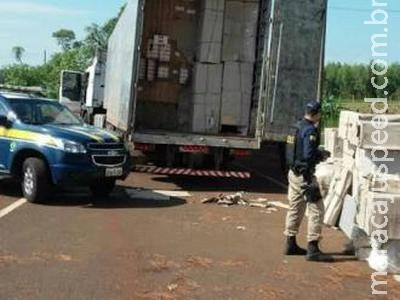 PRF apreende carga de cigarros que seguia para Bahia