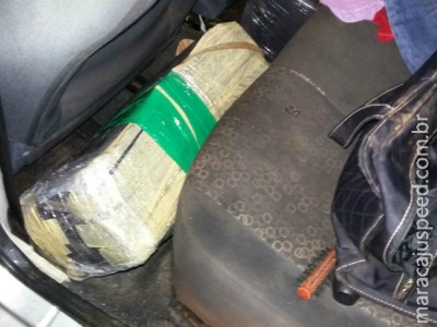 Dois são presos com maconha após perseguição e acidente em Coxim