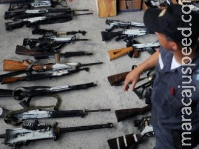 Decreto permite doação de armas apreendidas